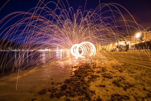 istock Donostia San Sebastian fire sparks night Basque Country 1167328651