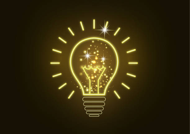 istock Science is the study of molecules, atoms, neurons. Icon idea, solution, discovery in the form of a glowing light bulb. 1167334023