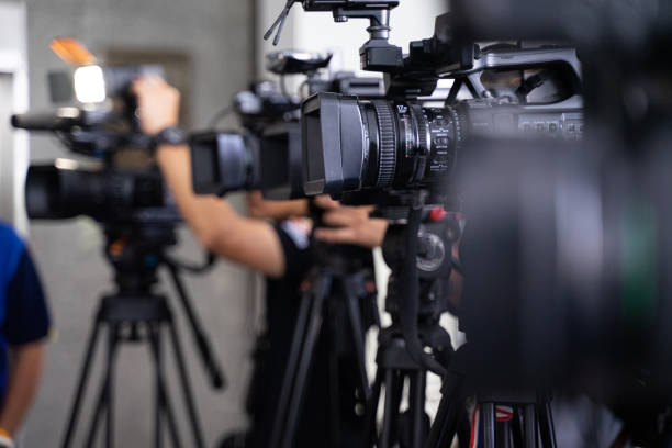 istock The camera broadcasts many calls and live broadcasts. 1167336171