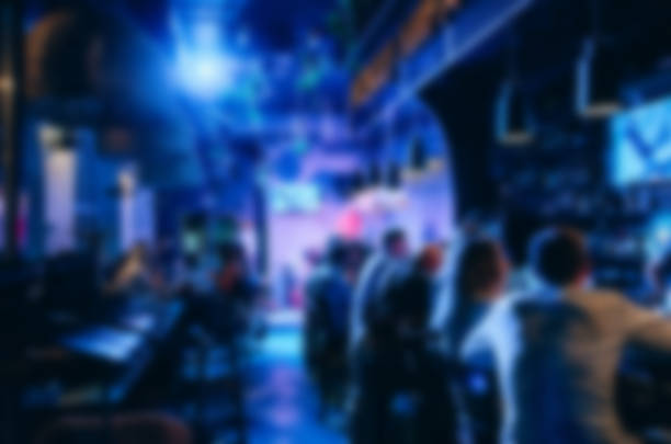 istock Defocused blur of scene inside bar 1167337854