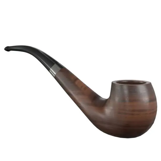 3D rendering illustration of a tobacco pipe