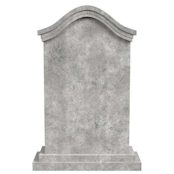 Tombstone 3 3D rendering illustration of a tombstone nr.3 tombstone stock pictures, royalty-free photos & images