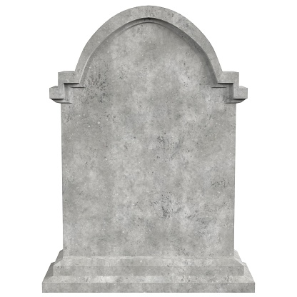 3D rendering illustration of a tombstone nr.4