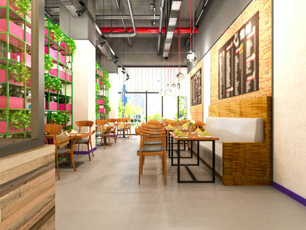 istock 3D render of cafetaria and restaurant 1167342138