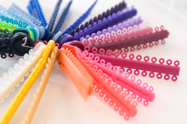 istock Orthodontic Ligature Tie Elastic Orthodontia 1167342139
