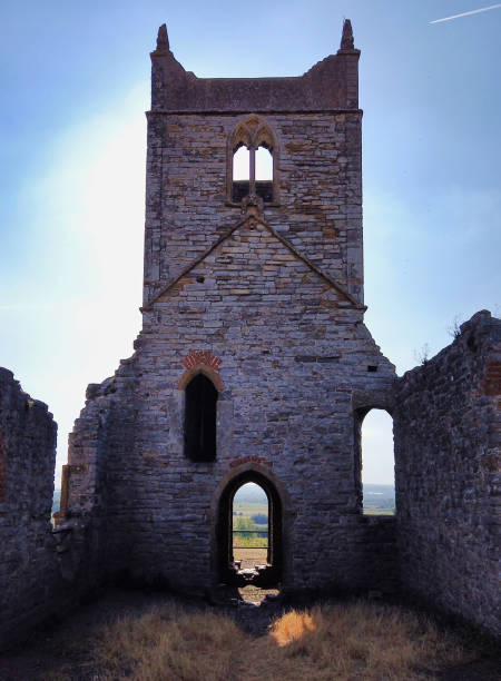 istock Burrow Mump church, Somerset, England 1167343021