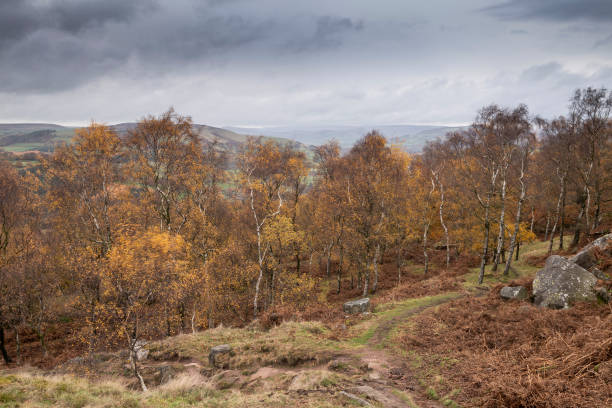 istock Stunning Autumn Fall landscape scene from Surprise View in Peak District in England 1167343022