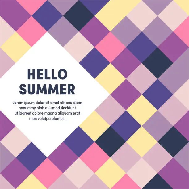 Vector illustration of Hello Summer Multipurpose Business Cover Design