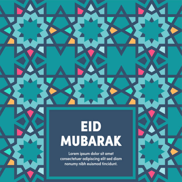 illustrazioni stock, clip art, cartoni animati e icone di tendenza di design di copertina aziendale multifunzionale eid mubarak - traditional culture branding business marketing