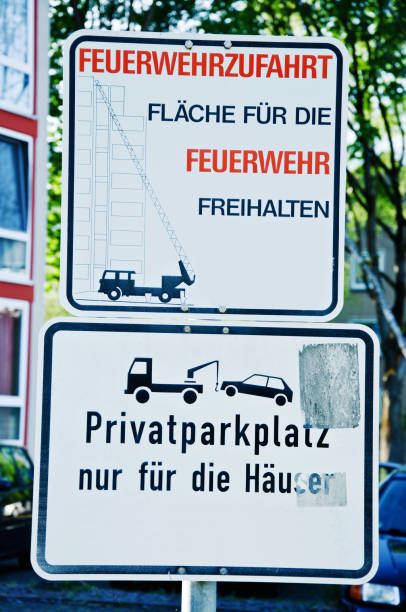 istock Warning sign in German language. 