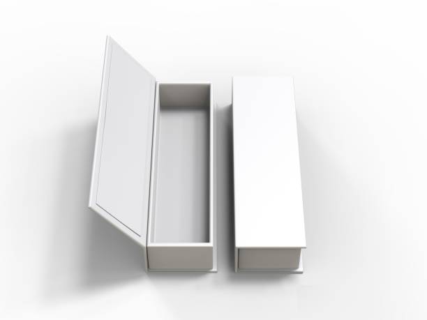 istock White blank hard cardboard book box mock up template, 3d illustration. 1167355467