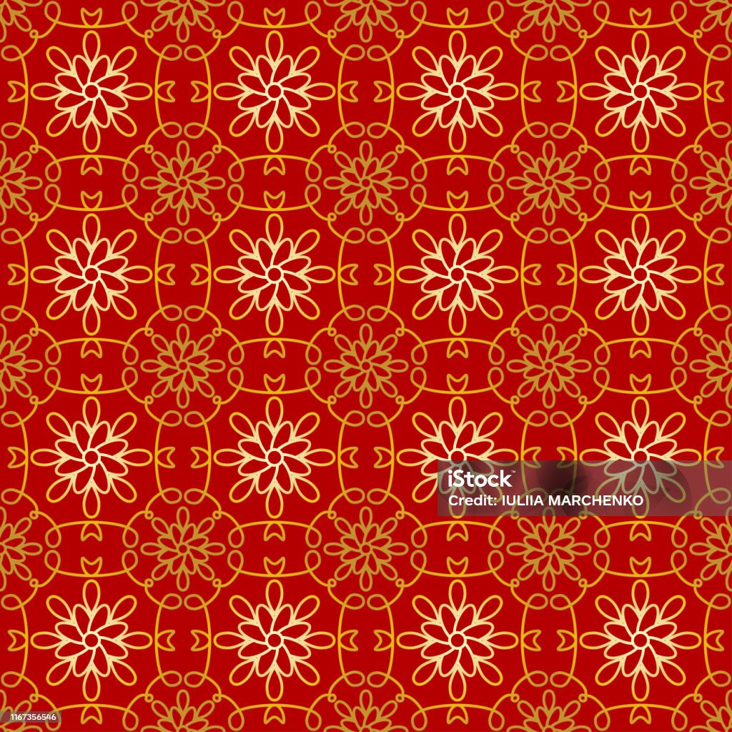 Red And Golden Chinese Traditional Pattern Collection Abstract Asian  Background Decorative Chinese Wallpaper Endless Texture For Wallpaper  Pattern Fills Web Page Background Surface Textures Stock Illustration -  Download Image Now - iStock