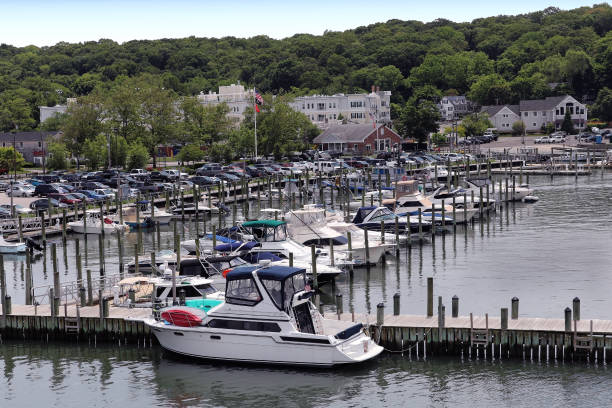 istock Boat marina in city 1167357790