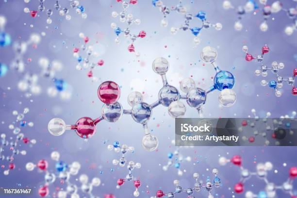 Gaba Molecule Stock Photo - Download Image Now - Gaba, Molecule, Neuroscience