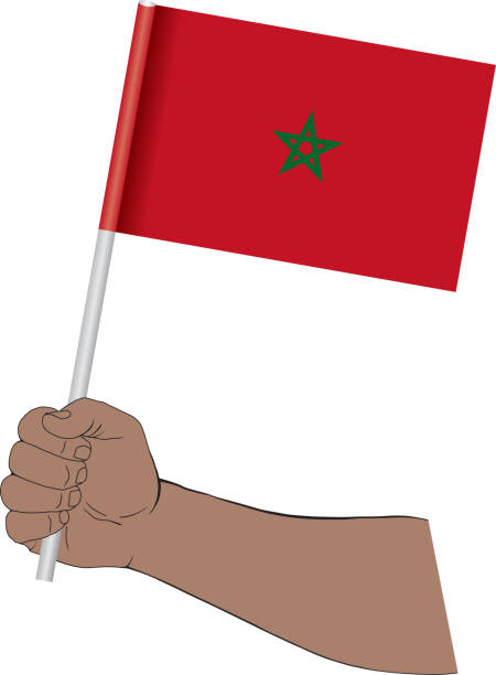 istock Hand holding national flag of Morocco 1167371046