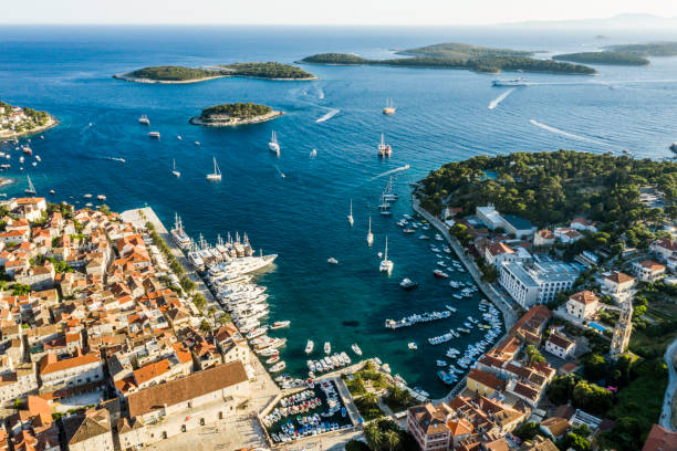 istock Aerial view of Hvar, Croatia 1167371792