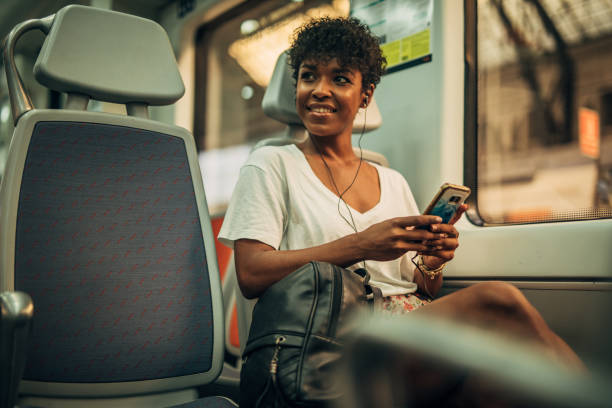 istock Pretty woman in train 1167375225