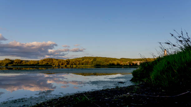 istock lake waterscape in pennsylvania with clouds 1167377423