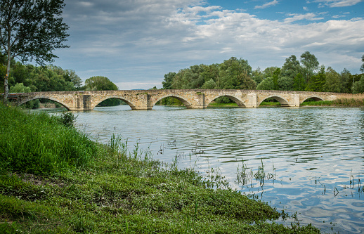 The Buriano bridge over the Arno river, supposedly Leonardo's backdrop for the Mona Lisa