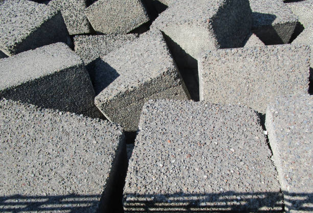 istock Large concrete blocks. Part of harbour sea wall 1167382538