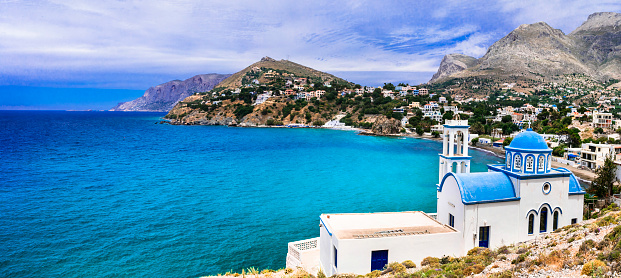 picturesque churches of Greece . Kalymnos island, Dodecanese