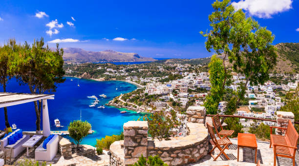amazing Greece series - picturesque small island Leros, Dodecanses stock photo