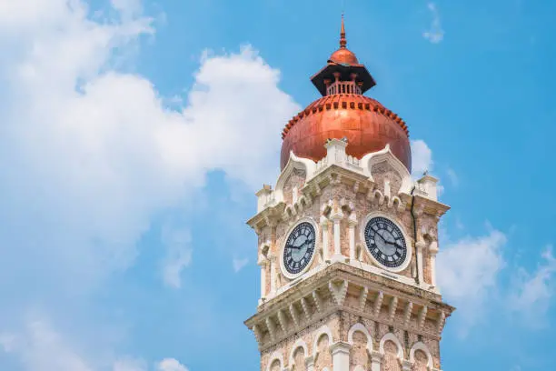Malaysia, Kuala Lumpur - Dataran Merdeka Clock tower.