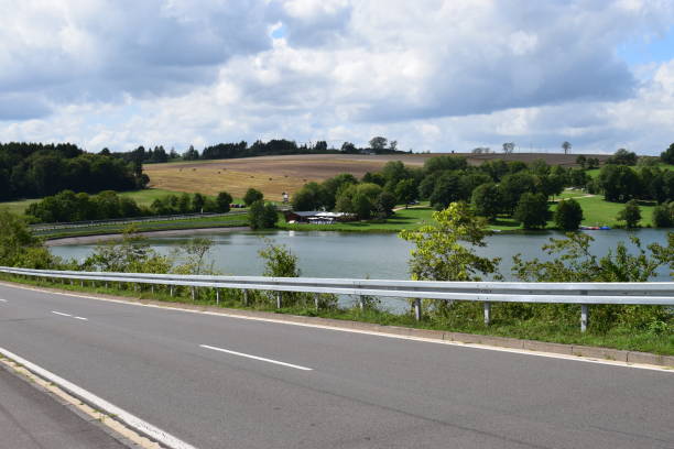 istock Reservoir dam road, Freilinger See 1167393685