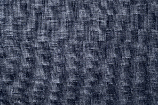 istock Fabric closeup. Dark blue linen texture 1167393851