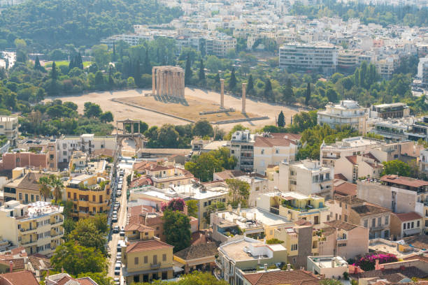 istock Aeriel View of Athens, Greece 1167396789
