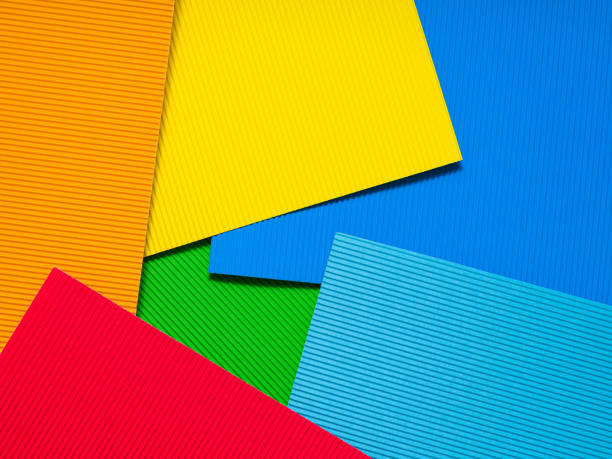 istock Abstract geometric background with colorful paper 1167398472