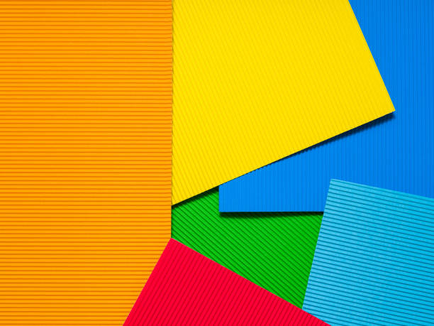 istock Abstract geometric background with colorful paper 1167399780