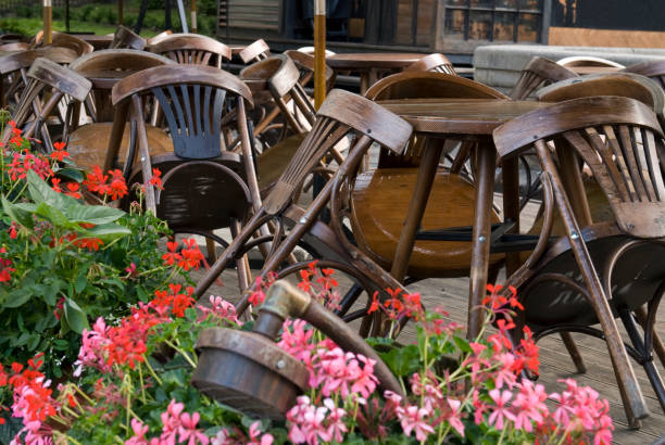 istock Closed cafe in Lviv, Ukraine 1167400880