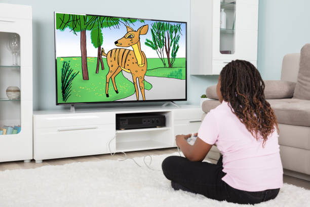istock An African Girl Playing Video Games 1167401401