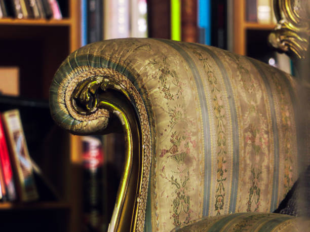 istock stylish vintage sofa and books 1167405792