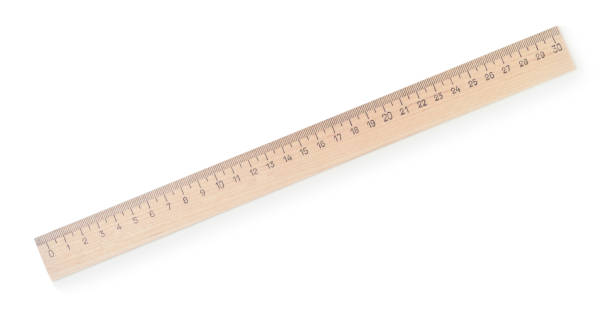 istock Wooden ruler isolated on white 1167408503