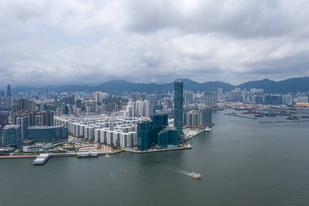 istock Private housing of Hong Kong from drone view 1167409979
