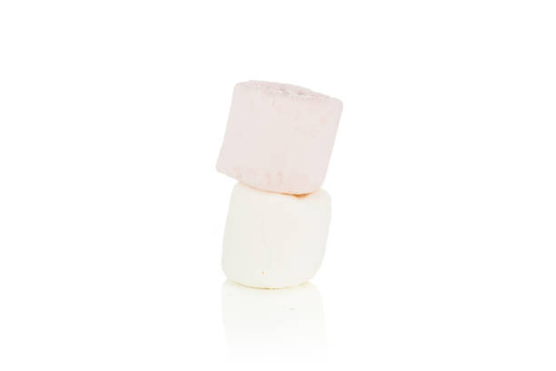 istock Sweet fluffy marshmallow isolated on white 1167410038