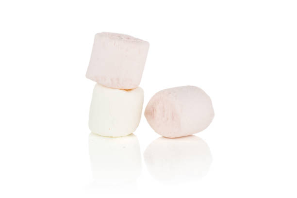 istock Sweet fluffy marshmallow isolated on white 1167410042