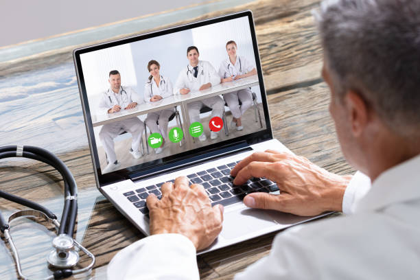istock Doctor Having Video Conference On Laptop 1167410592