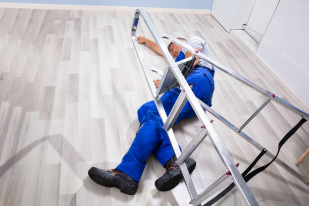 istock Male Mover Falling From Ladder 1167411807