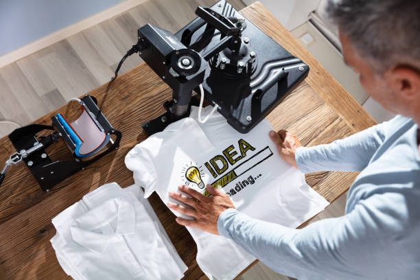istock Printing On T-Shirt In Workshop 1167411991