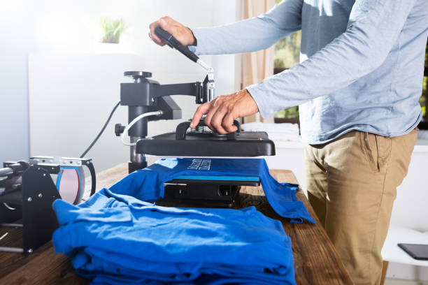 istock Printing On T-Shirt In Workshop 1167412048