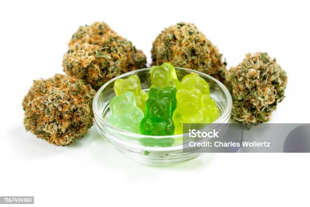 Hemp Gummies Stock Photo - Download Image Now - Gummy Candy, Cannabidiol, Alternative Medicine