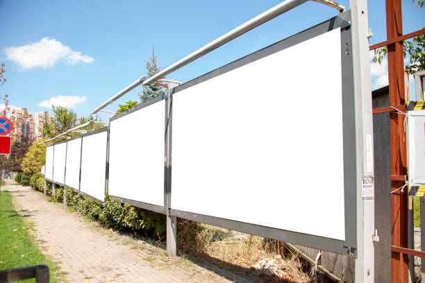 istock advertising board on asphalt road 1167417518