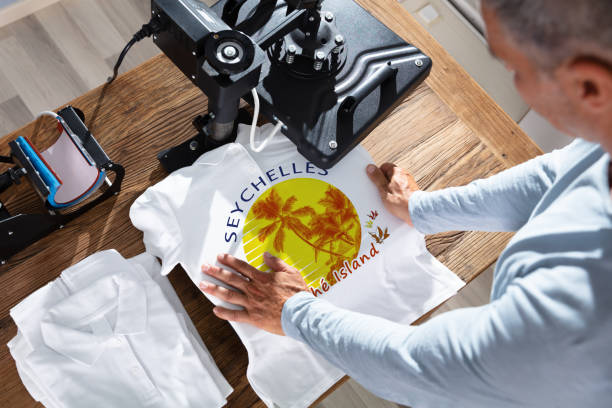 istock Printing On T-Shirt In Workshop 1167417640