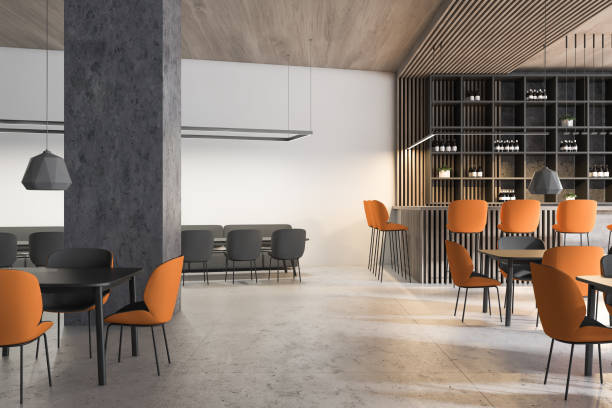 istock White and wooden bar corner with sofa 1167421013