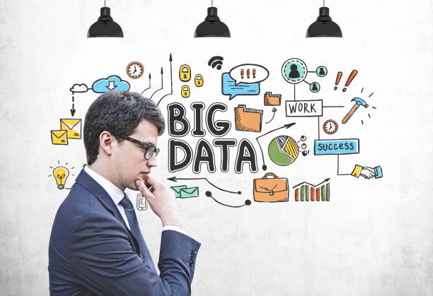 istock Pensive businessman and big data sketch 1167421268