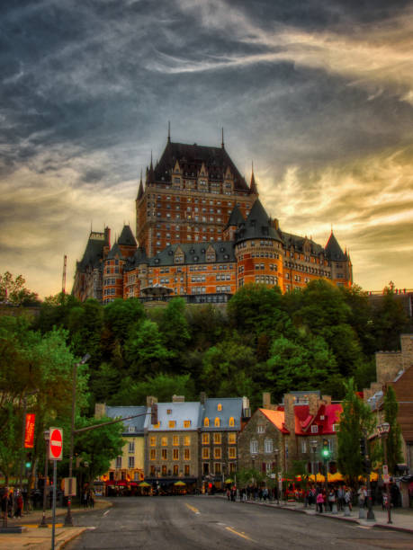 Chateau Frontenac Chateau Frontenac in Old Quebec Canada chateau frontenac hotel stock pictures, royalty-free photos & images