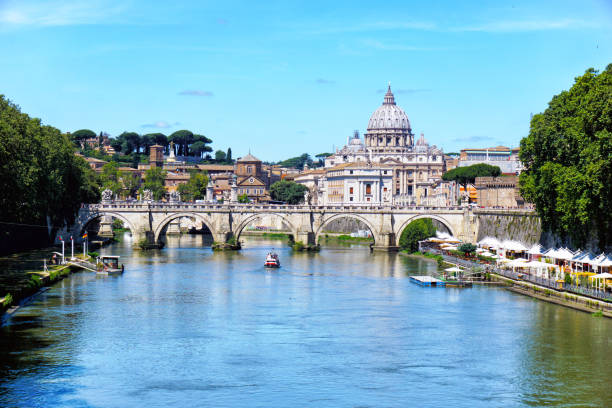 istock Sant'Angelo Bridge over Tiber river, Rome 1167423518